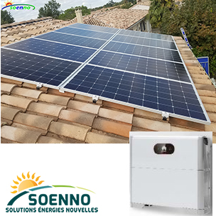 Soenno Offre ECO ++ PV 3kWc et batterie de stockage 5 Kw, fourniture et pose 12 318 €/TTC prime EDF déduite